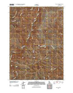 Pixley Basin Idaho Historical topographic map, 1:24000 scale, 7.5 X 7.5 Minute, Year 2010