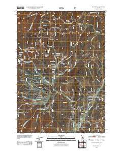 Placerville Idaho Historical topographic map, 1:24000 scale, 7.5 X 7.5 Minute, Year 2011