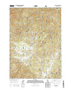 Placerville Idaho Current topographic map, 1:24000 scale, 7.5 X 7.5 Minute, Year 2013