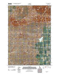 Plano Idaho Historical topographic map, 1:24000 scale, 7.5 X 7.5 Minute, Year 2010