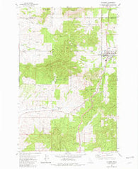 Plummer Idaho Historical topographic map, 1:24000 scale, 7.5 X 7.5 Minute, Year 1981