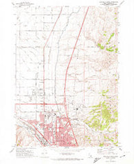 Pocatello North Idaho Historical topographic map, 1:24000 scale, 7.5 X 7.5 Minute, Year 1971