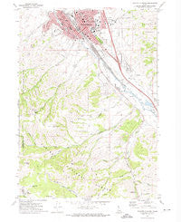 Pocatello South Idaho Historical topographic map, 1:24000 scale, 7.5 X 7.5 Minute, Year 1971