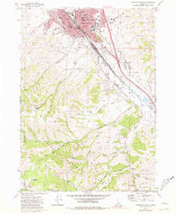 Pocatello South Idaho Historical topographic map, 1:24000 scale, 7.5 X 7.5 Minute, Year 1971