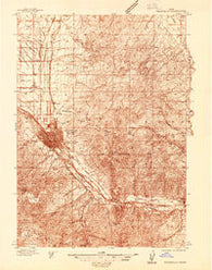 Pocatello Idaho Historical topographic map, 1:48000 scale, 15 X 15 Minute, Year 1937
