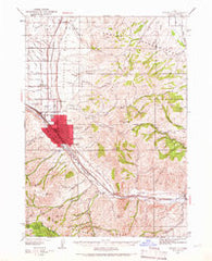 Pocatello Idaho Historical topographic map, 1:62500 scale, 15 X 15 Minute, Year 1937