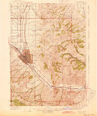 Pocatello Idaho Historical topographic map, 1:62500 scale, 15 X 15 Minute, Year 1944