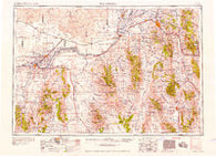 Pocatello Idaho Historical topographic map, 1:250000 scale, 1 X 2 Degree, Year 1958