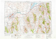 Pocatello Idaho Historical topographic map, 1:250000 scale, 1 X 2 Degree, Year 1954