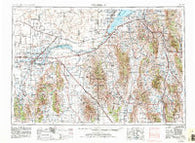 Pocatello Idaho Historical topographic map, 1:250000 scale, 1 X 2 Degree, Year 1954