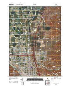 Pocatello North Idaho Historical topographic map, 1:24000 scale, 7.5 X 7.5 Minute, Year 2010