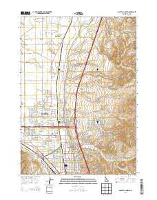 Pocatello North Idaho Current topographic map, 1:24000 scale, 7.5 X 7.5 Minute, Year 2013