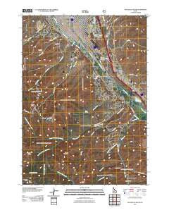 Pocatello South Idaho Historical topographic map, 1:24000 scale, 7.5 X 7.5 Minute, Year 2011