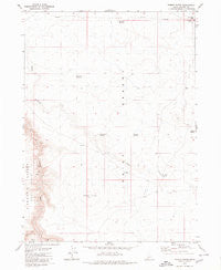 Poison Butte Idaho Historical topographic map, 1:24000 scale, 7.5 X 7.5 Minute, Year 1979