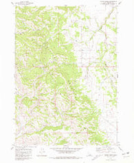 Poison Creek Idaho Historical topographic map, 1:24000 scale, 7.5 X 7.5 Minute, Year 1981