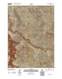 Poison Butte Idaho Historical topographic map, 1:24000 scale, 7.5 X 7.5 Minute, Year 2010