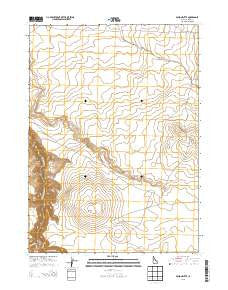 Poison Butte Idaho Current topographic map, 1:24000 scale, 7.5 X 7.5 Minute, Year 2013