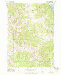 Poker Peak Idaho Historical topographic map, 1:24000 scale, 7.5 X 7.5 Minute, Year 1966