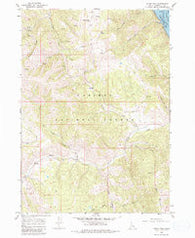 Poker Peak Idaho Historical topographic map, 1:24000 scale, 7.5 X 7.5 Minute, Year 1966