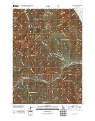 Poker Peak Idaho Historical topographic map, 1:24000 scale, 7.5 X 7.5 Minute, Year 2011