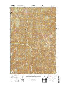 Pole Mountain Idaho Current topographic map, 1:24000 scale, 7.5 X 7.5 Minute, Year 2013