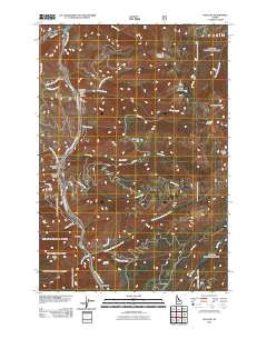 Pollock Idaho Historical topographic map, 1:24000 scale, 7.5 X 7.5 Minute, Year 2011