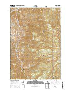 Pollock Idaho Current topographic map, 1:24000 scale, 7.5 X 7.5 Minute, Year 2013