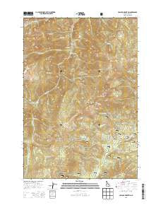 Pollock Mountain Idaho Current topographic map, 1:24000 scale, 7.5 X 7.5 Minute, Year 2013