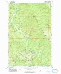 Pond Peak Idaho Historical topographic map, 1:24000 scale, 7.5 X 7.5 Minute, Year 1966