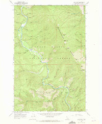Pond Peak Idaho Historical topographic map, 1:24000 scale, 7.5 X 7.5 Minute, Year 1966