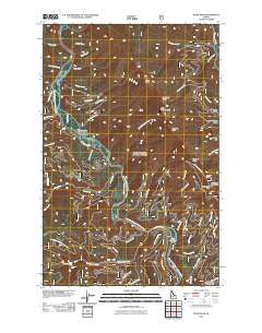 Pond Peak Idaho Historical topographic map, 1:24000 scale, 7.5 X 7.5 Minute, Year 2011