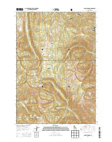 Pony Meadows Idaho Current topographic map, 1:24000 scale, 7.5 X 7.5 Minute, Year 2013