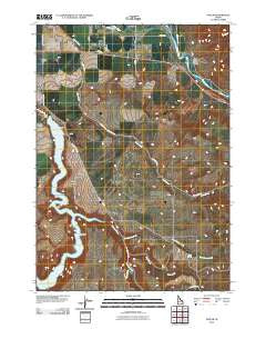 Poplar Idaho Historical topographic map, 1:24000 scale, 7.5 X 7.5 Minute, Year 2010