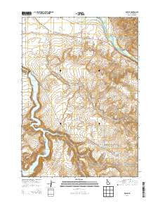 Poplar Idaho Current topographic map, 1:24000 scale, 7.5 X 7.5 Minute, Year 2013