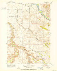 Poplar Idaho Historical topographic map, 1:24000 scale, 7.5 X 7.5 Minute, Year 1951