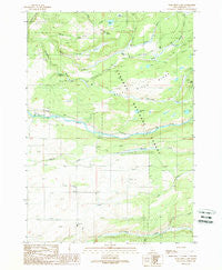 Porcupine Lake Idaho Historical topographic map, 1:24000 scale, 7.5 X 7.5 Minute, Year 1989