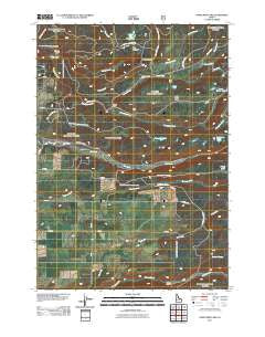 Porcupine Lake Idaho Historical topographic map, 1:24000 scale, 7.5 X 7.5 Minute, Year 2011