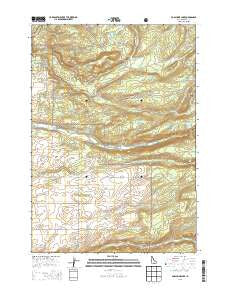 Porcupine Lake Idaho Current topographic map, 1:24000 scale, 7.5 X 7.5 Minute, Year 2013
