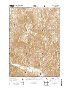 Porphyry Peak Idaho Current topographic map, 1:24000 scale, 7.5 X 7.5 Minute, Year 2013