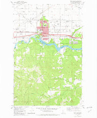 Post Falls Idaho Historical topographic map, 1:24000 scale, 7.5 X 7.5 Minute, Year 1981