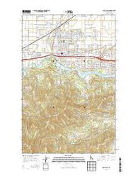 Post Falls Idaho Current topographic map, 1:24000 scale, 7.5 X 7.5 Minute, Year 2013
