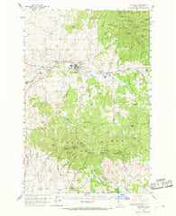 Potlatch Idaho Historical topographic map, 1:62500 scale, 15 X 15 Minute, Year 1960