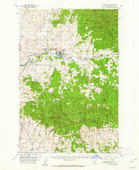 Potlatch Idaho Historical topographic map, 1:62500 scale, 15 X 15 Minute, Year 1960