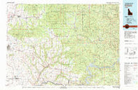 Potlatch Idaho Historical topographic map, 1:100000 scale, 30 X 60 Minute, Year 1981