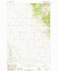 Powderhorn Gulch Idaho Historical topographic map, 1:24000 scale, 7.5 X 7.5 Minute, Year 1987