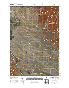 Powderhorn Gulch Idaho Historical topographic map, 1:24000 scale, 7.5 X 7.5 Minute, Year 2011