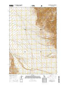 Powderhorn Gulch Idaho Current topographic map, 1:24000 scale, 7.5 X 7.5 Minute, Year 2013