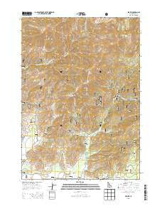 Prairie Idaho Current topographic map, 1:24000 scale, 7.5 X 7.5 Minute, Year 2013