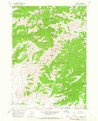 Prairie Idaho Historical topographic map, 1:24000 scale, 7.5 X 7.5 Minute, Year 1964