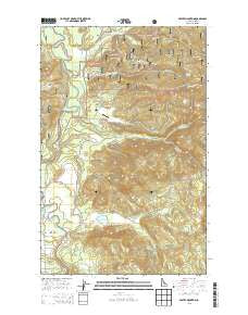 Prater Mountain Idaho Current topographic map, 1:24000 scale, 7.5 X 7.5 Minute, Year 2013